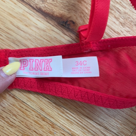 PINK VS Red Lace Bra - Picture 3 of 3